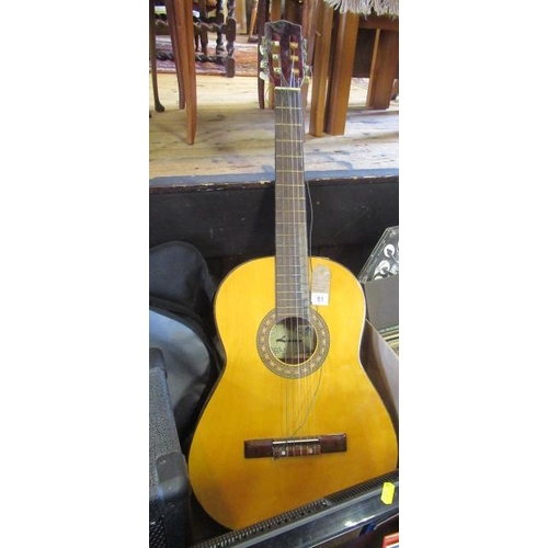 61 - LORENZO CLASSICAL GUITAR AND CASE