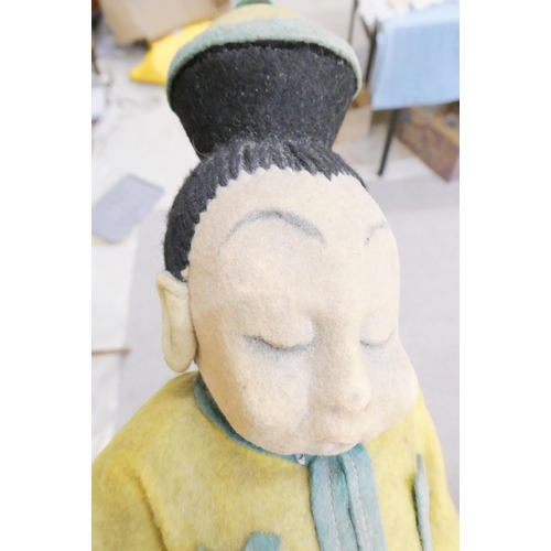 22 - A rare pre-war Lenci opium seller doll, jointed shoulders, hips and neck, felt body and clothing, in... 