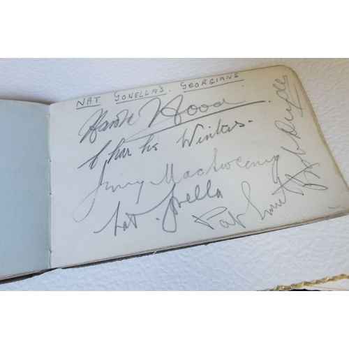 283 - A large collection of autographs, including signed photographs, autograph books and programmes, incl... 