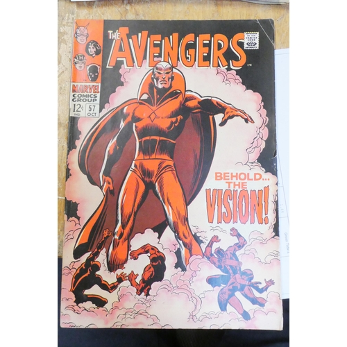 293 - 54 Marvel Avengers comics, comprising The Avengers no.53, 57, 76, 78 and 81, The Avengers Featuring.... 