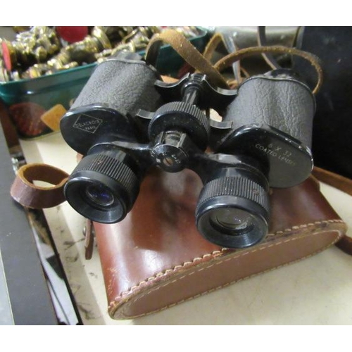 21 - PAIR OF CASED DELACROIX BINOCULARS