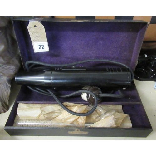 22 - CASED AJAX ULTRA VIOLET RAY MACHINE