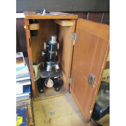 27 - CASED BAUSCH & LOMB MICROSCOPE