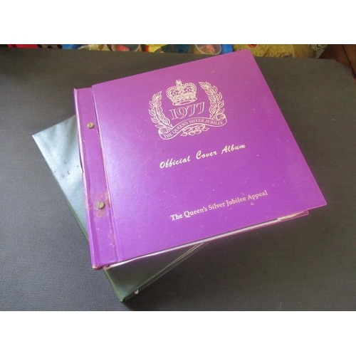 579 - CHARLES AND DIANA FIRST DAY COVERS PLUS SILVER JUBILEE COVER ALBUM