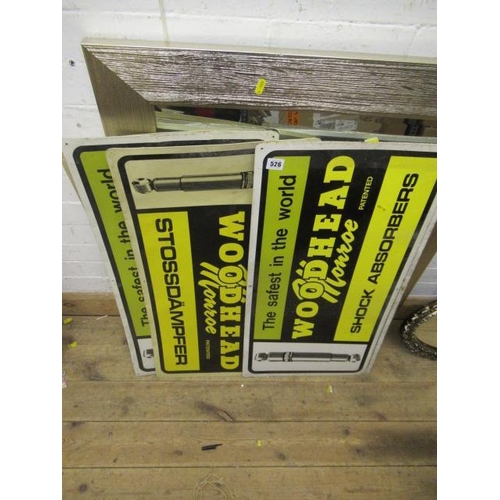 526 - QUANTITY OF METAL SIGNS