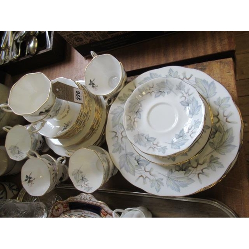 326 - QUANTITY OF ROYAL ALBERT SILVER MAPLE AND QUEENS MESSENGER CERAMICS