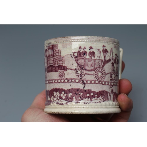 36 - OF RAILWAY INTEREST - two graduated Staffordshire pottery 