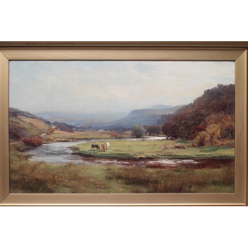 381 - DAVID FARQUHARSON (Scottish 1839-1907) Landscape at Strathdon Aberdeenshire, oil on canvas, signed a... 