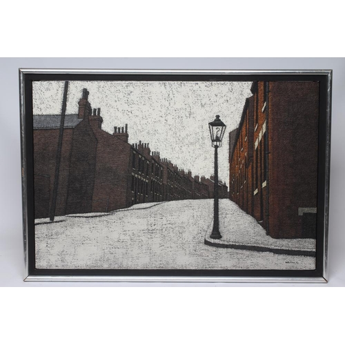 445 - STUART WALTON (b.1933) Leeds Street Scene, oil on board, signed and dated (19)72, 20