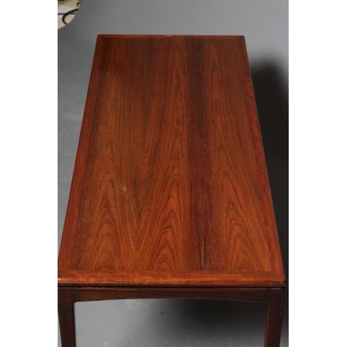 582 - A SCANDINAVIAN DESIGN FORMOSA TEAK COFFEE TABLE, mid 20th century, the oblong top with recessed frie... 