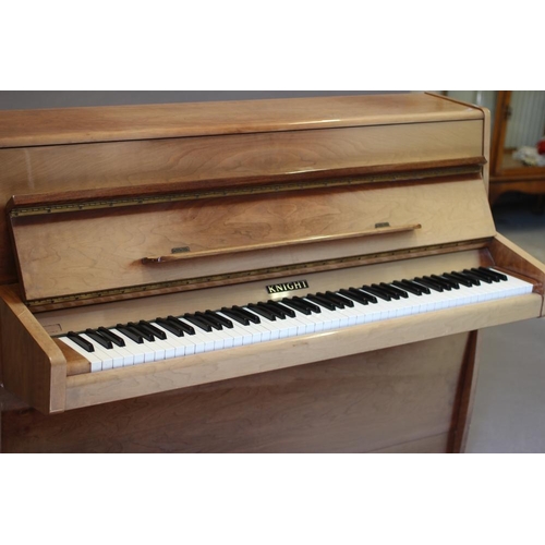 645 - A MODEL K UPRIGHT PIANO BY KNIGHT, 1972, in walnut case, 55 1/4