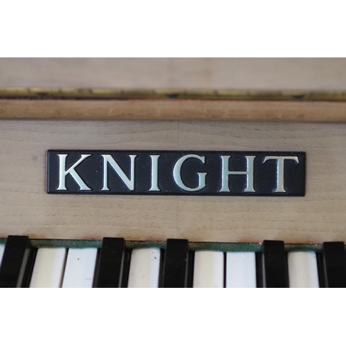 645 - A MODEL K UPRIGHT PIANO BY KNIGHT, 1972, in walnut case, 55 1/4