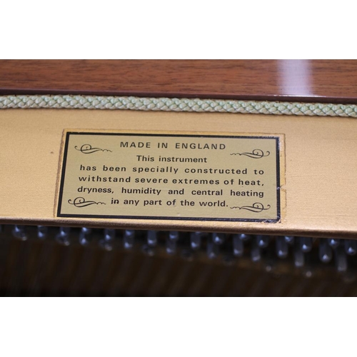 645 - A MODEL K UPRIGHT PIANO BY KNIGHT, 1972, in walnut case, 55 1/4