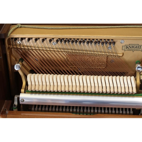 645 - A MODEL K UPRIGHT PIANO BY KNIGHT, 1972, in walnut case, 55 1/4