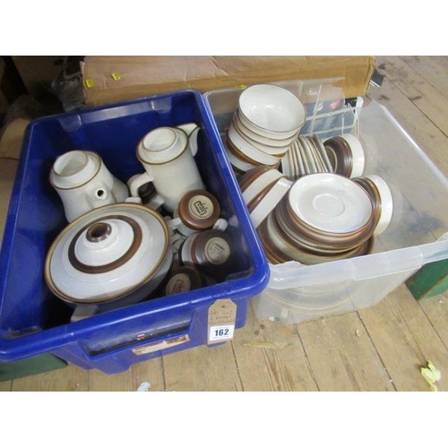 162 - TWO BOXES OF DENBY WARE