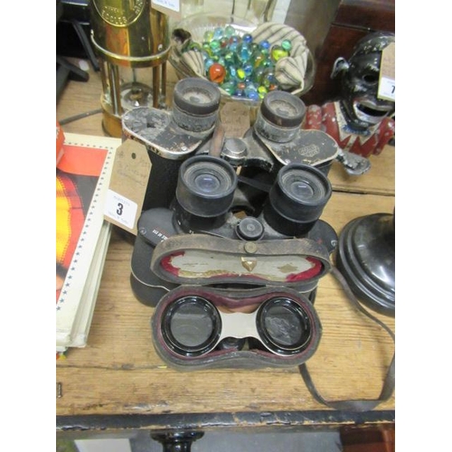 3 - THREE PAIRS OF BINOCULARS