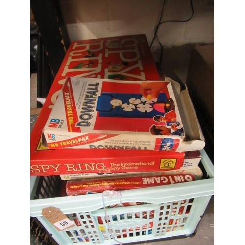 59 - BOX OF BOARD GAMES ETC