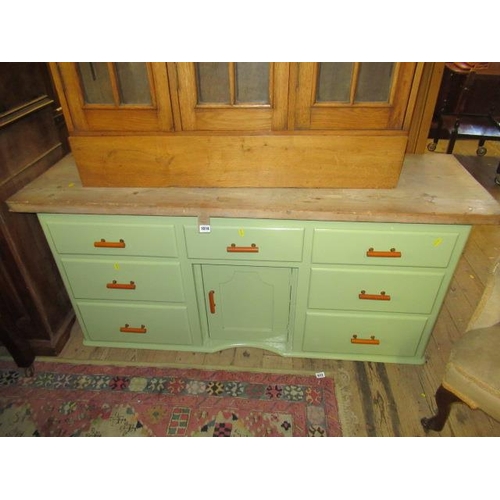 1014 - PAINTED PINE KITCHEN CHEST