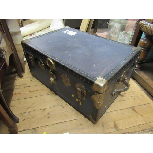 1021 - BLUE STEAMER TRUNK