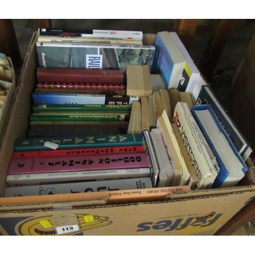 113 - BOX OF BOOKS