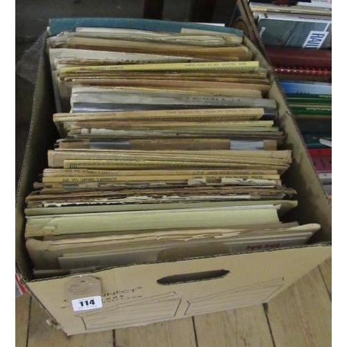 114 - BOX OF SHEET MUSIC