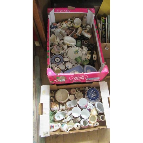 116 - THREE BOXES OF CERAMICS