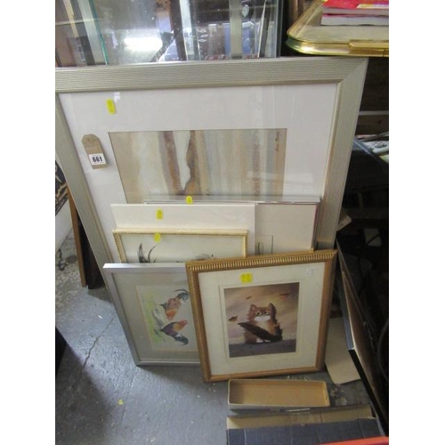 661 - SIX VARIOUS PICTURES