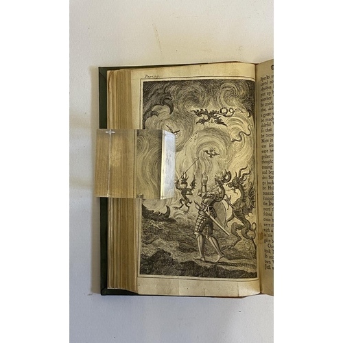 282 - JOHN BUNYAN THE PILGRIMS PROGRESS, 1728, J Clarke, 22nd Edition. Modern quarter sheepskin binding a... 