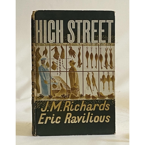 308 - HIGH STREET, ERIC RAVILIOUS, 1938, Country Life Ltd, Printed at the Curwen Press. Decorative paper c... 