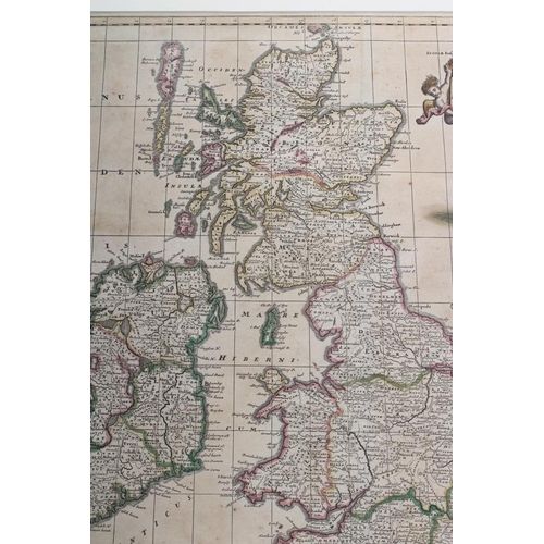 330 - THEODORE DANCKERTS (c.1600-1717/27) England, Scotland and Ireland, hand coloured engraved map, 1690 ... 