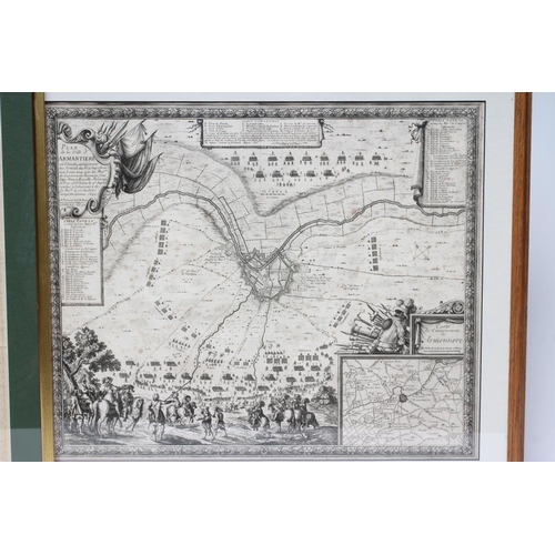 337 - JOHN HARRISON, 18th century, Map of Bay Of Bulls Cadiz, (Showing fleet manoeuvres during the War of ... 