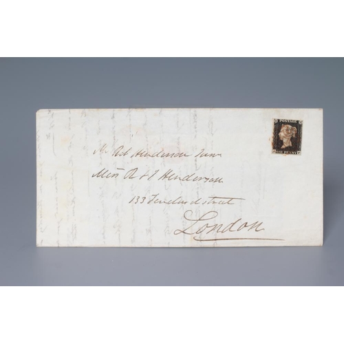 345 - PENNY BLACK on cover, AF, tied by Red MX (Est. plus 24% premium inc. VAT)