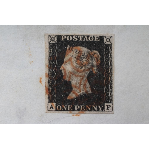 345 - PENNY BLACK on cover, AF, tied by Red MX (Est. plus 24% premium inc. VAT)