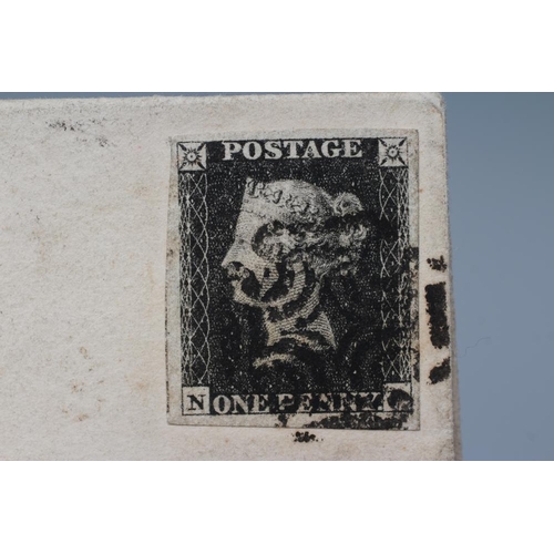 346 - PENNY BLACK on cover, tied black MX (Est. plus 24% premium inc. VAT)