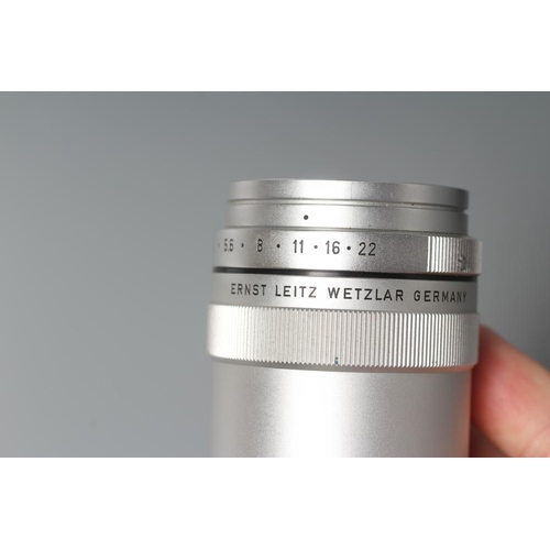 436 - TWO LEITZ WETZLAR ELMAR LENSES, comprising a 1:4/135 1902210 and a 1:4/90 1822376 (Est. plus 24% pre... 