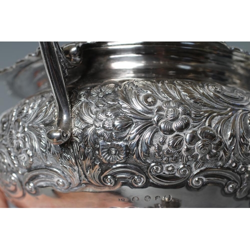 109 - A LATE GEORGE III IRISH SILVER MILK JUG AND SUGAR BOWL, maker's mark I.S. and stamped WEST, of squar... 