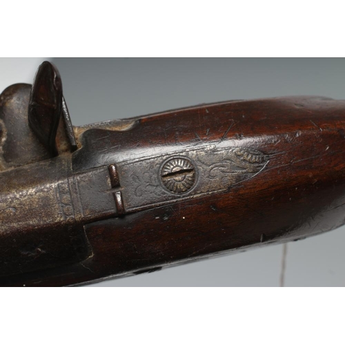 456 - A FLINTLOCK PISTOL BY ASTON, MANCHESTER, the 9 1/4