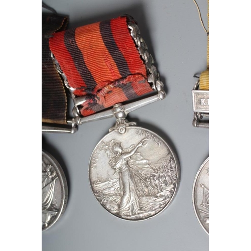 474 - A VICTORIAN FAMILY OF MEDALS awarded to William Maxwell of the Seaforth Highlanders, comprising a Qu... 