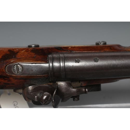 482 - A FLINTLOCK PISTOL, the 9 1/8