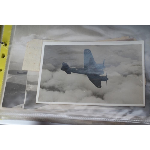 495 - A COLLECTION OF SECOND WORLD WAR PHOTOGRAPHS, comprising approximately 43 mainly aircraft related pr... 