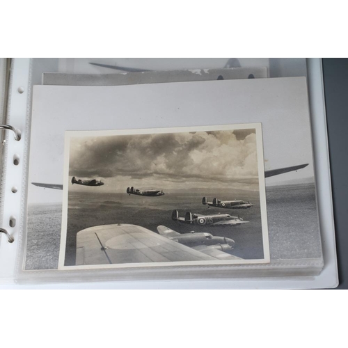 496 - A COLLECTION OF SECOND WORLD WAR PHOTOGRAPHS, comprising approximately 35 mainly aircraft related pr... 