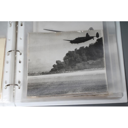 496 - A COLLECTION OF SECOND WORLD WAR PHOTOGRAPHS, comprising approximately 35 mainly aircraft related pr... 