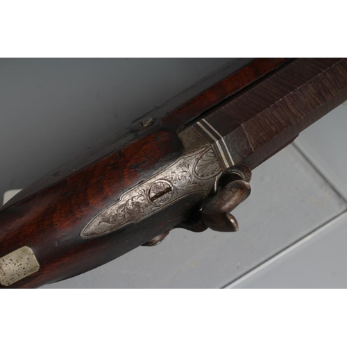 500 - A PERCUSSION FOWLING GUN by Walker of Newbury, the 31 3/8