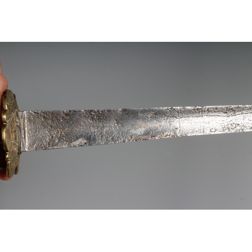 528 - AN ENGLISH SMALL SWORD, c.1760, with 27 1/2