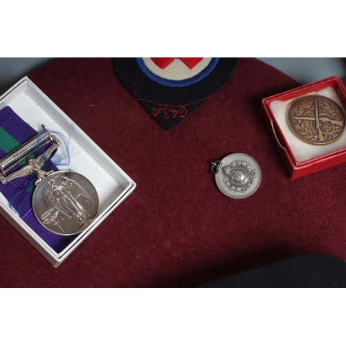 531 - A GENERAL SERVICE MEDAL awarded to Cpl. Claude Cox of the Parachute Regiment, with Canal Zone bar an... 