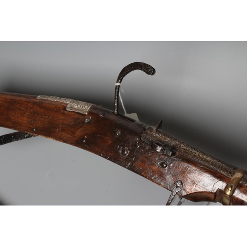 532 - TWO MATCHLOCK MUSKETS, comprising a Chinese c. 1840 example, with 37 1/2