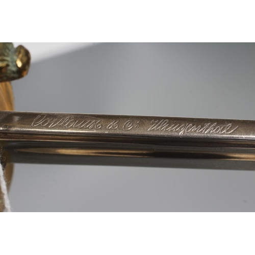 546 - A FRENCH NAVAL OFFICER'S SWORD with 27 1/2