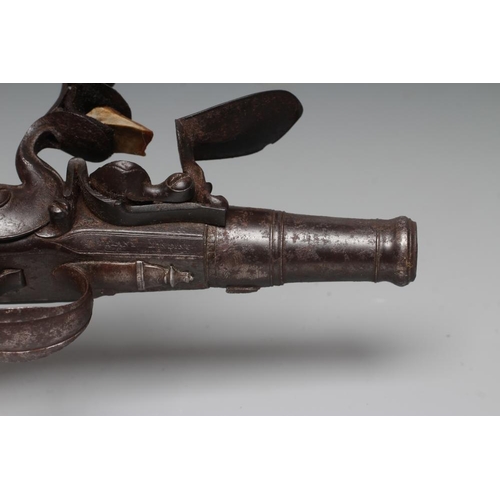 568 - A RARE FLINTLOCK PISTOL by Delany, London, the 3 1/4