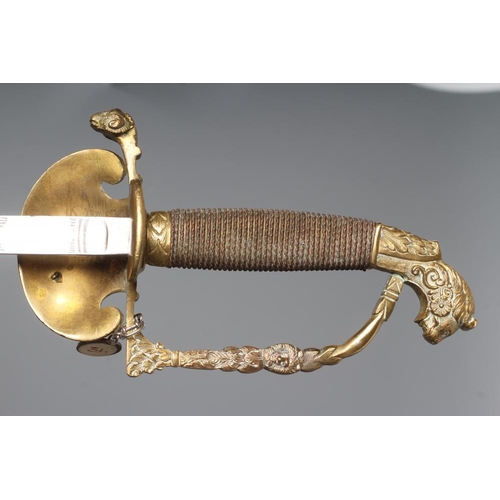 571 - A BAVARIAN COURT SWORD, c.1830, the 31 1/2