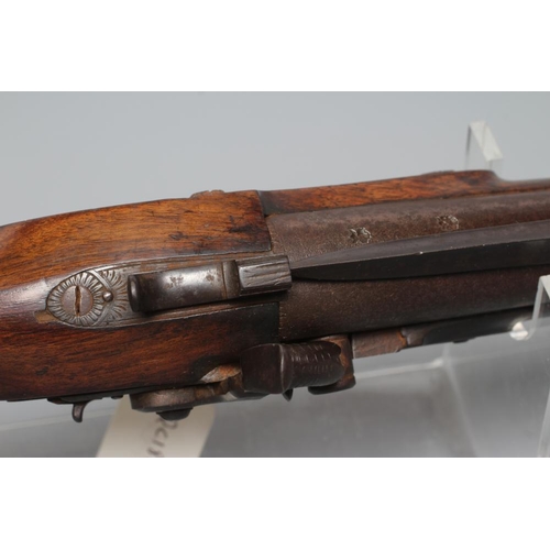 572 - A PERCUSSION BLUNDERBUSS, the 14 1/4